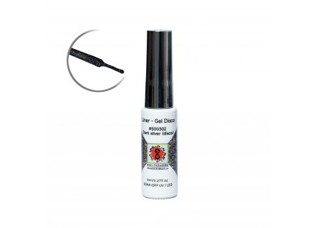Liner Gel Disco - Dark Silver  8 ml